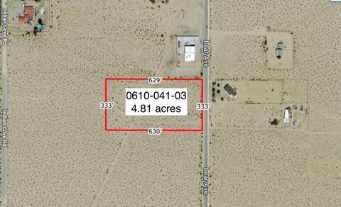 4.81 Acres On Lear Near Indian Trail, 29 Palms, CA 92277