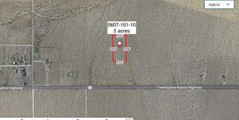 5 Acres Near Hwy 62 And Sunfair Road, Joshua Tree, CA 92252