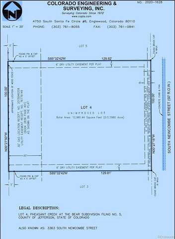 S Newcombe Court, Lakewood, CO 80227