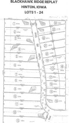 Lot 19 Tucker Hill Drive - replat, Hinton, IA 51024