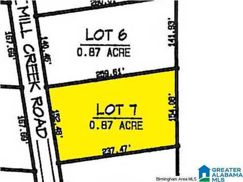 Lot 7 MILL CREEK ROAD, NAUVOO, AL 35578