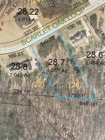 236 (Lot 26) Scarlet Oak Loop, Villa Ridge, MO 63089