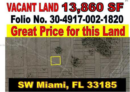 LAND SOUTH OF SW 157 AVENUE HOMESTEAD, Miami, FL 33185