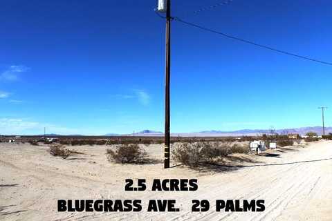 0 Bluegrass Avenue, 29 Palms, CA 92277