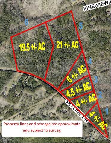 4+/- Ac Skyline Rd Lot #2 Skyline Road, Chester, SC 29706