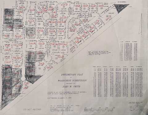 16 Lots On Rosewood Drive, Barnwell, SC 29812