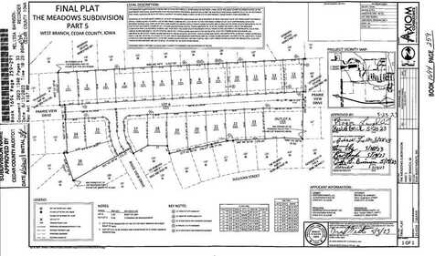 Lot 9 The Meadows Subdivision Part 5, WestBranch, IA 52358