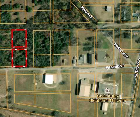 Two 0.74 Acre (both equal 1.48 acre Parcel total) in Gene Autry, Gene Autry, OK 73436
