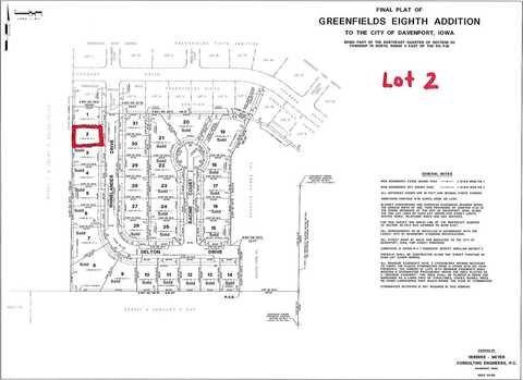 Lot 2 RHINELANDER Drive, Davenport, IA 52804