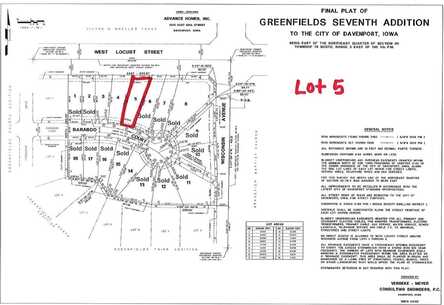 Lot 5 Baraboo Court, Davenport, IA 52804