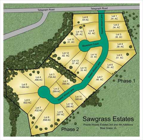 Lot 3 SWEET WOOD Lane, Blue Grass, IA 52756