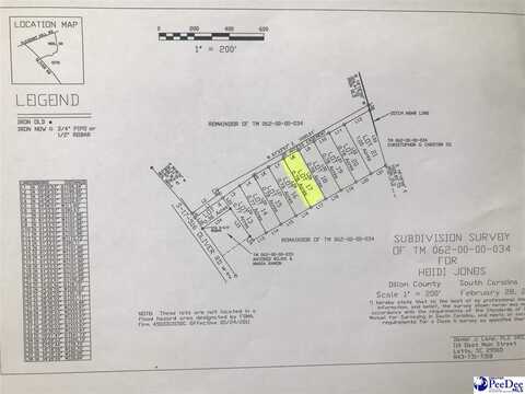 Lot 20 Heidi Lane, Hamer, SC 29547