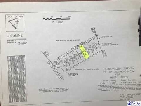 Lot 18 Heidi Lane, Hamer, SC 29547