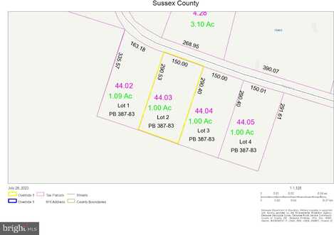 Lot# 2 PARSONS, GEORGETOWN, DE 19947