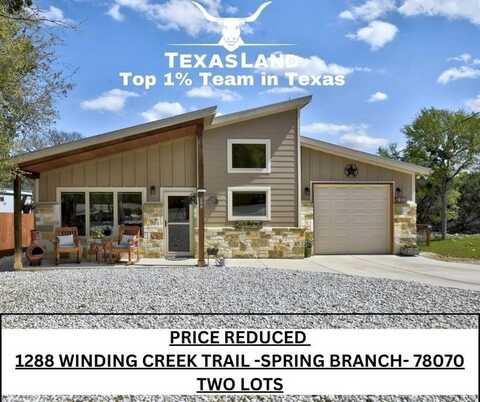 1288 Winding Creek TRL, Spring Branch, TX 78070