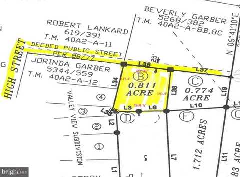 Lot B HIGH STREET, TIMBERVILLE, VA 22853