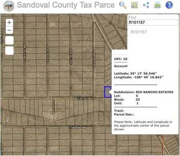 Block 33, Lot 5, Unit 1, Rio Rancho, NM 87144