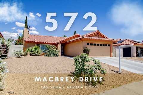 572 Macbrey Drive, Las Vegas, NV 89123