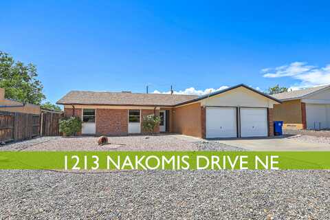 1213 Nakomis Drive NE, Albuquerque, NM 87112