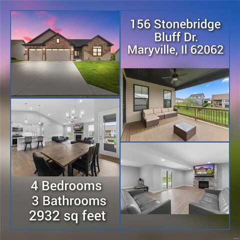 156 Stonebridge Bluff Drive, Maryville, IL 62062