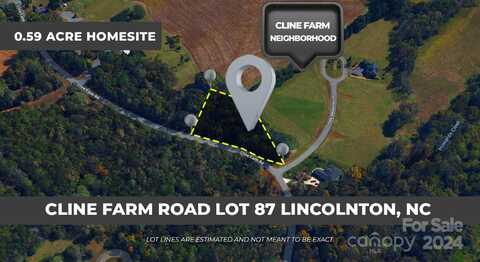 Lot 87 Cline Farm Road, Lincolnton, NC 28092