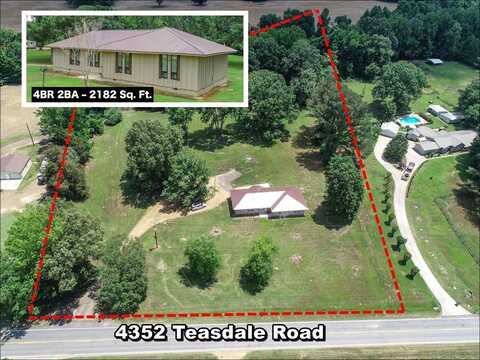 4352 Teasdale Road - Tallahatchie County, Oakland, MS 38948