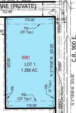 Lot #1 8981 Firefly Lane, Lafayette, IN 47905