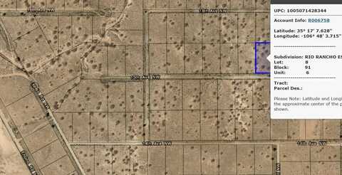 Xxx 15th Avenue NW, Rio Rancho, NM 87144