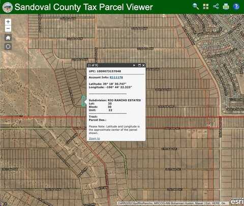 Rio Rancho Estates L35 B30 U22, Rio Rancho, NM 87144