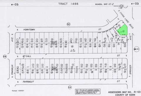 08103122001, Ridgecrest, CA 93555