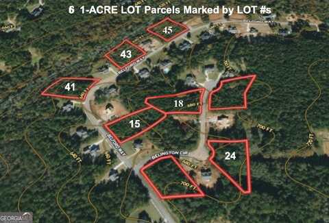 6 1 ACRE LOTS Belford Estates, Jackson, GA 30233