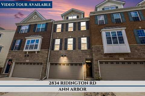 2834 Ridington Road, Ann Arbor, MI 48105