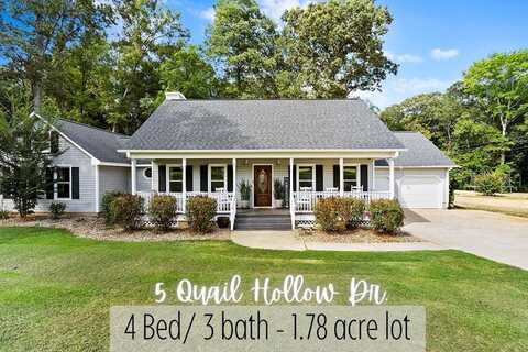 5 Quail Hollow Drive, Due West, SC 29639