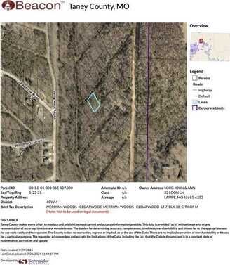 Lot 7 Cedarwood, Merriam Woods, MO 65740