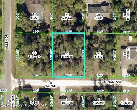 Lot 95 OSTROM Way, Weeki Wachee, FL 34613