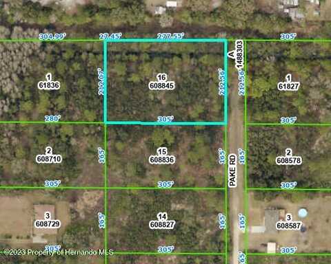 Lot 16 PAKE Road, Weeki Wachee, FL 34614