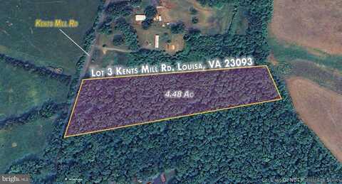 LOT 3 KENTS MILL RD, LOUISA, VA 23093