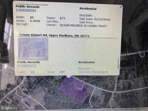 CROOM AIRPORT RD, UPPER MARLBORO, MD 20772