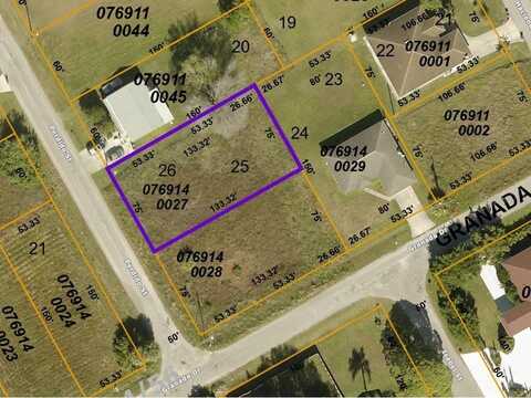 Lots 25 And 1/2 0f L GRANADA DR LOTS 25 & 26 AND 1/2 0F LOT 24 PARCEL1 DRIVE, NORTH PORT, FL 34287