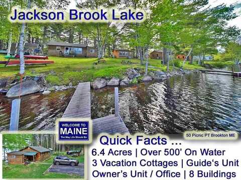 50 Picnic Point Road, Brookton Twp, ME 04413