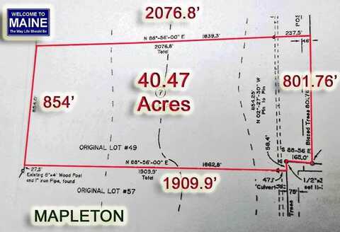 Lot 7 Off Pulcifer Road, Mapleton, ME 04757