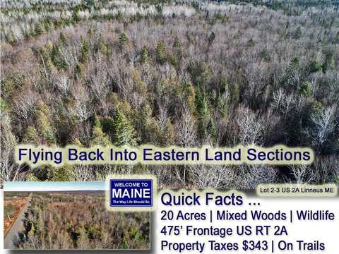 Lot 2-3 US RT 2A Road, Linneus, ME 04730