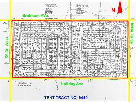 50 W to 55 Street West On Holiday Avenue Street, Rosamond, CA 93560