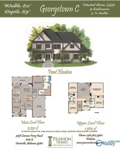 Georgetown Plan Goose Hill Bend, Madison, AL 35756