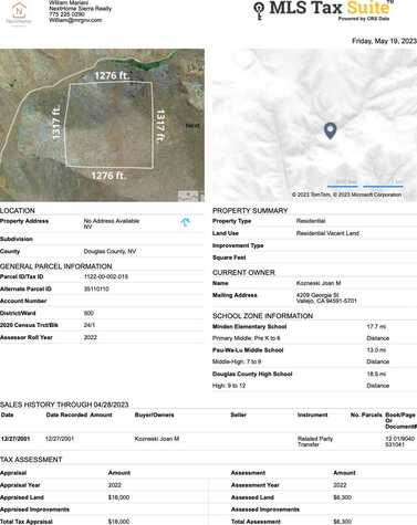 No Address Available, Gardnerville, NV 89440