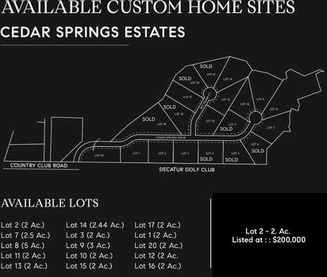 Lot 2 Cedar Springs Drive, Decatur, TX 76234