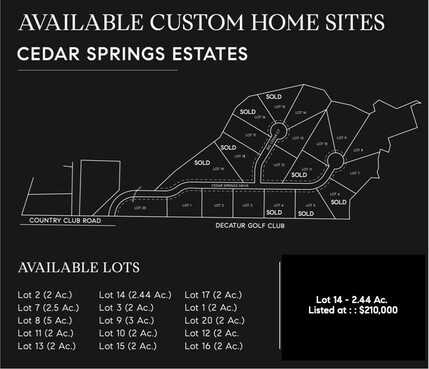 Lot 14 Big Cedar Court, Decatur, TX 76234