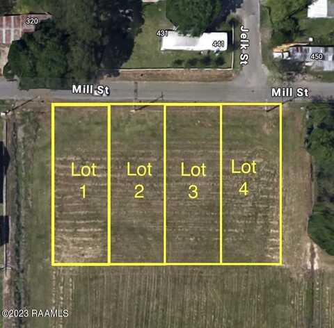 Tbd Mill Street Lots 1-4, Eunice, LA 70535