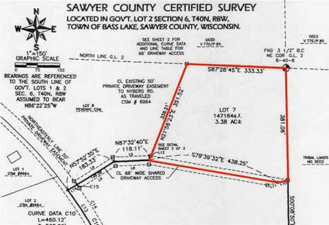 Lot 7 Secluded Trail, Hayward, WI 54843