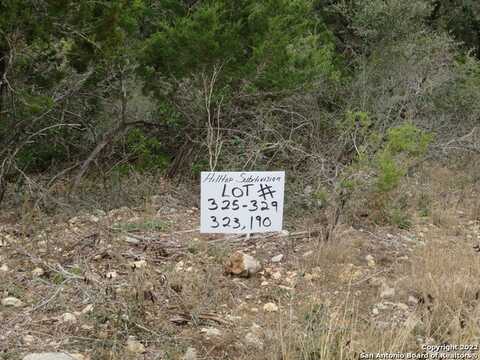 Lot 325-329,& HILLTOP LOOP, Lakehills, TX 78063